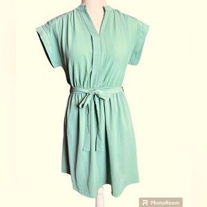 Monteau Mint Green Mini Dress